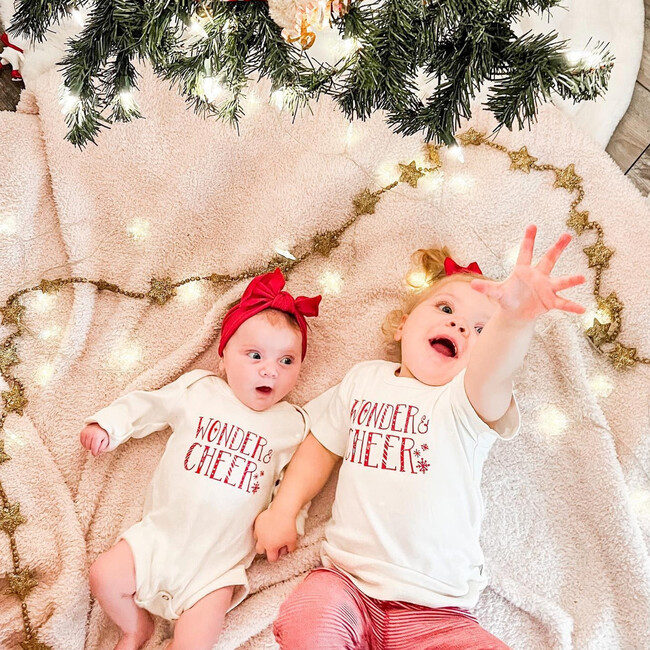 Long Sleeve Graphic Bodysuit, Wonder And Cheer - Onesies - 4