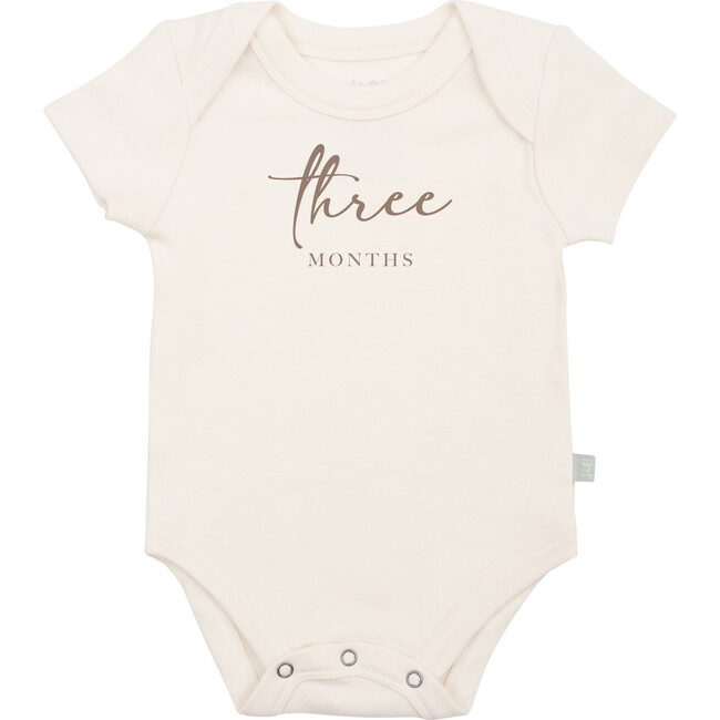Graphic Bodysuit, Three Months Milestone Taupe