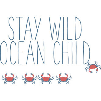 Graphic Bodysuit, Stay Wild Ocean Child - Onesies - 3