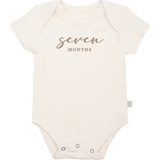 Graphic Bodysuit, Seven Months Milestone Taupe