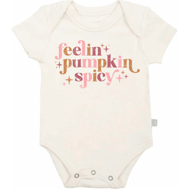 Graphic Bodysuit, Pumpkin Spicy