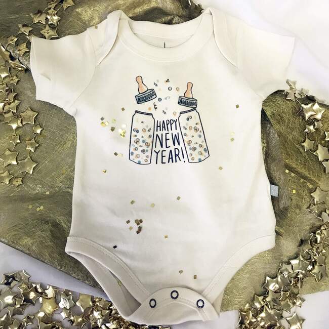 Graphic Bodysuit, Poppin Bottles - Onesies - 3
