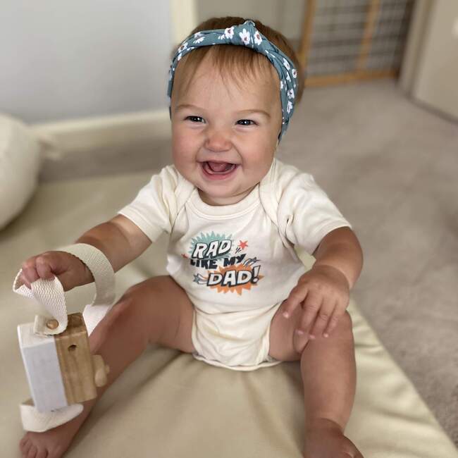 Graphic Bodysuit, Rad Like Dad Explosion - Onesies - 3