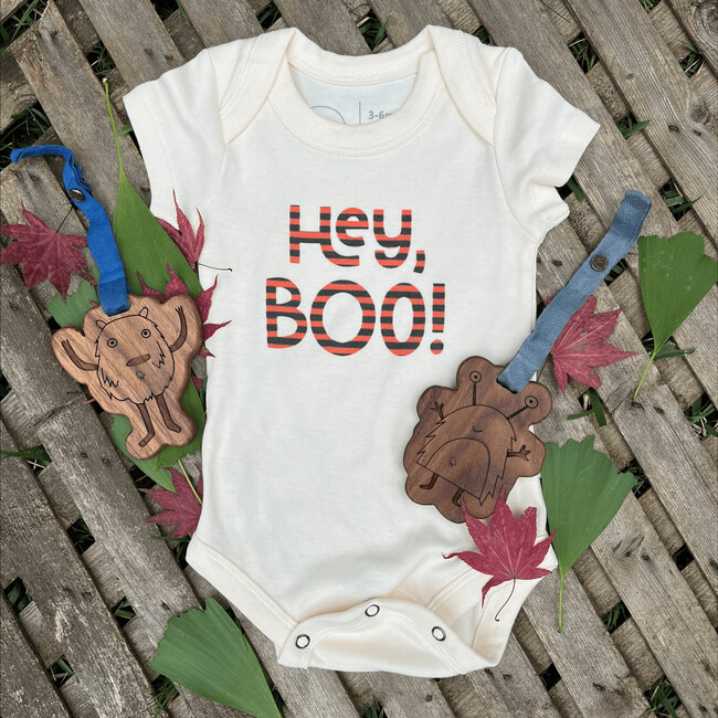 Graphic Bodysuit, Hey Boo - Onesies - 3