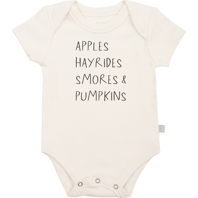 Graphic Bodysuit, Apples Hayrides Smores