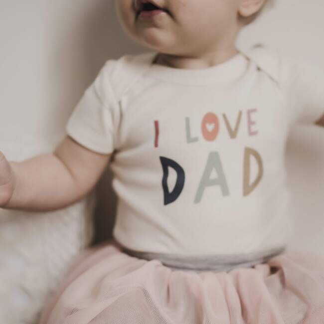 Graphic Bodysuit, Love Dad - Onesies - 3