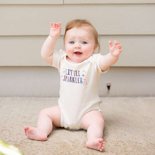 Graphic Bodysuit, Little Sparkler - Onesies - 3