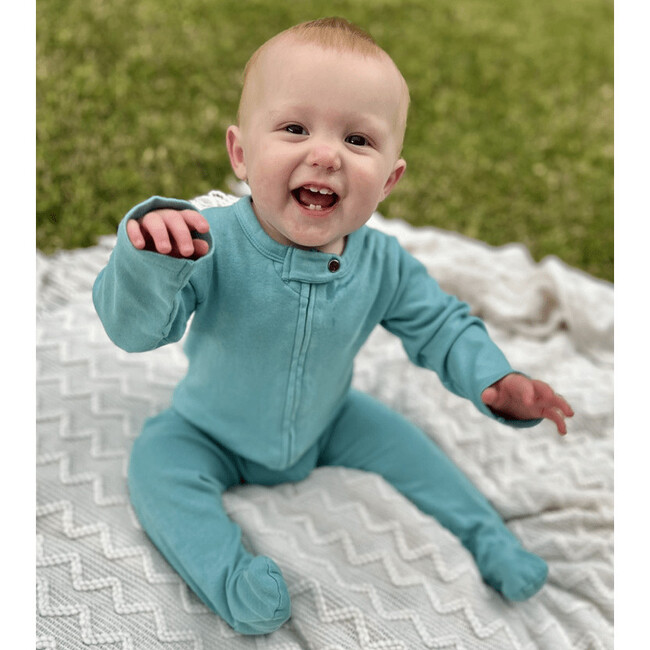 Footie, Vintage Aqua Vintage Aqua - Footie Pajamas - 4