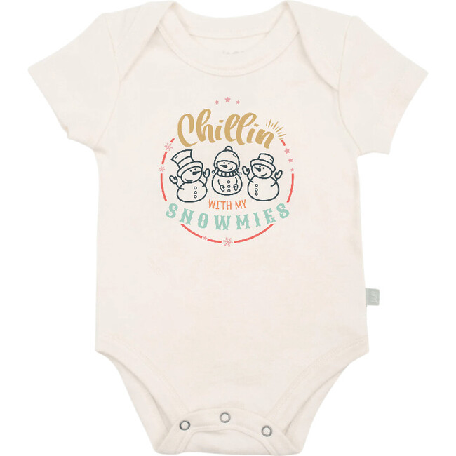 Graphic Bodysuit, Chillin With My Snowmies