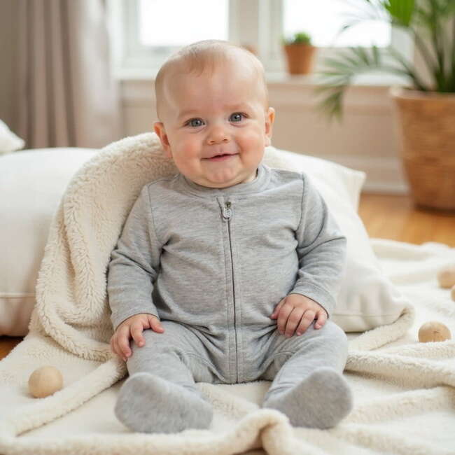 Footie, Heather - Footie Pajamas - 3