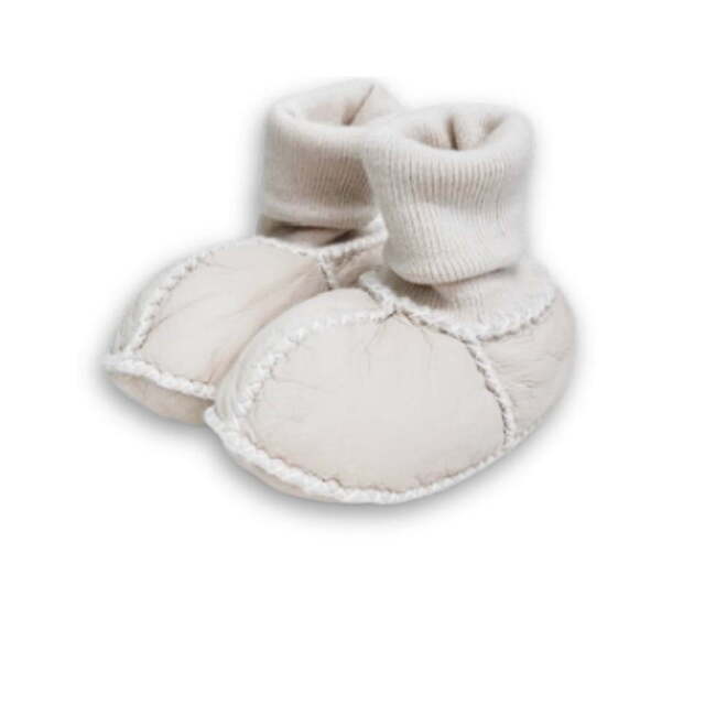 Cozy Booties, Cream White
