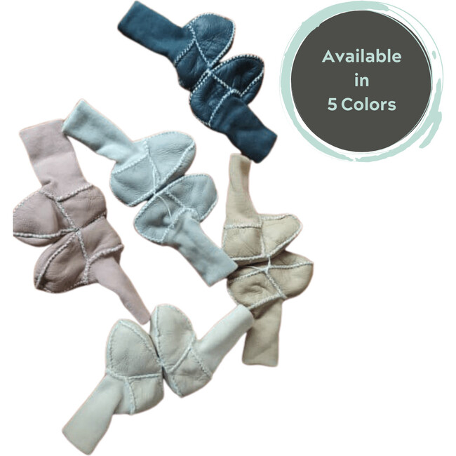 Cozy Booties, Dove Grey