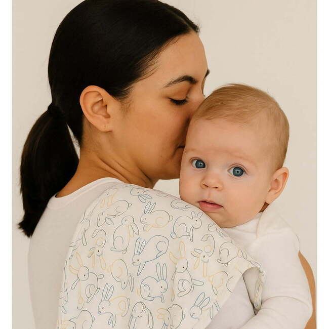 Burp Cloth, Bunnies