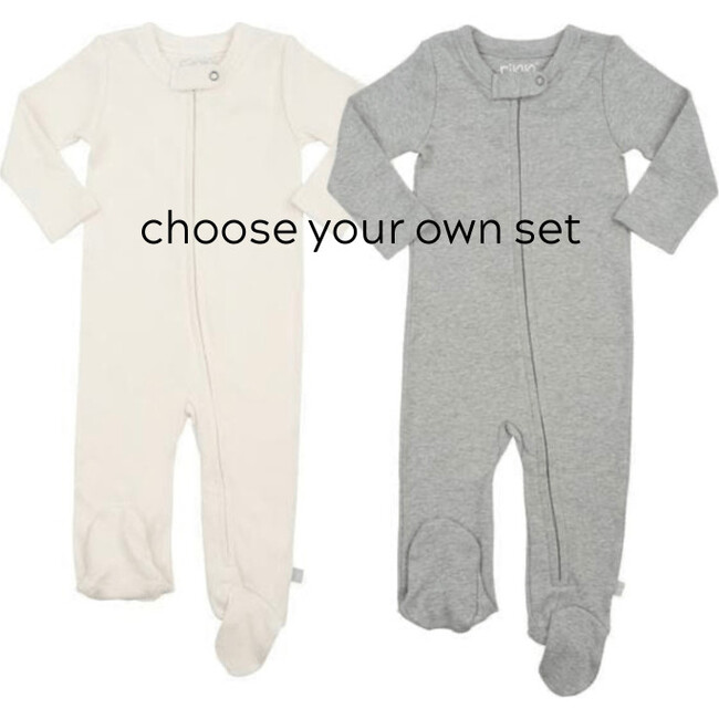 Boxed 2-Piece Footie Set, Mixed