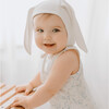 Bonnet Hat With Ears, Ivory - Hats - 3