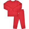Baby Pajamas, Scarlet Red - Pajamas - 1 - thumbnail