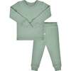 Baby Pajamas, Basil Green - Pajamas - 1 - thumbnail