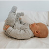 3-Piece Footie Set, Vintage Aqua Periwinkle & Heather Grey - Footie Pajamas - 2 - thumbnail