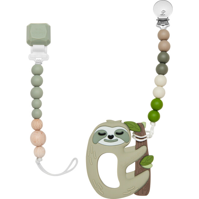 Food Grade Silicone Soothing Teether Bundle, Sloth - Teethers - 1
