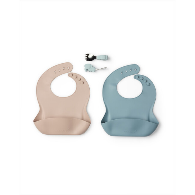 Learning Feeding Food Grade Silicone Mealtime Set, Elephant