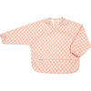 Kids Checkered Long Sleeve Bib & Utensil Set, Bunny - Mixed Accessories Set - 3 - thumbnail