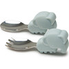 Learning Feeding Food Grade Silicone Mealtime Set, Elephant - Mixed Accessories Set - 5 - thumbnail
