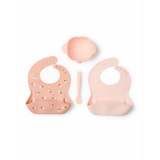 First Feeding Food Grade Silicone Mealtime Set, Bunny