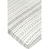 Bamboo Cotton Muslin Fitted Crib Sheet, White Mud cloth - Crib Sheets - 1 - thumbnail