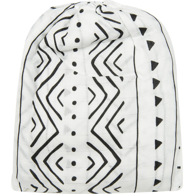 Bamboo Cotton Muslin Fitted Crib Sheet, White Mud cloth - Crib Sheets - 2