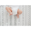 Bamboo Cotton Muslin Fitted Crib Sheet, White Mud cloth - Crib Sheets - 3 - thumbnail
