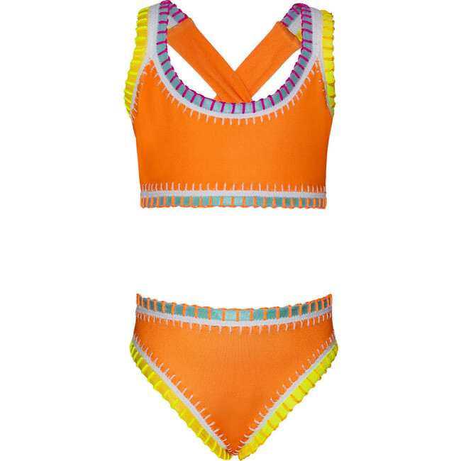 Mango Tango Sporty Rainbow Embroidere Bikini