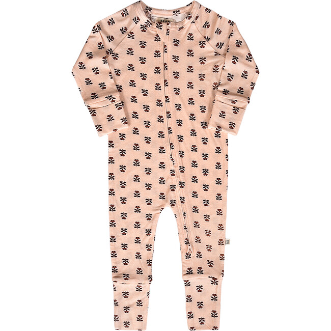 Modal Convertible Footie Pajamas in Wild Rose