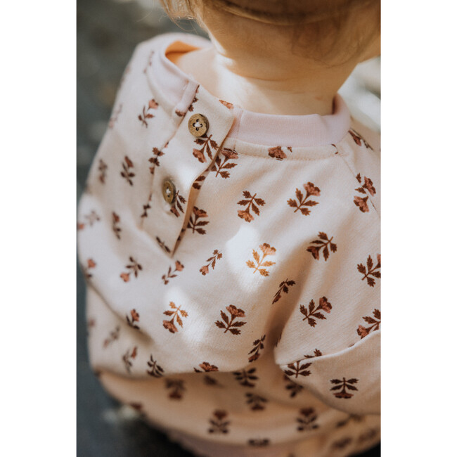 Fleece Sweatshirt in Wild Rose