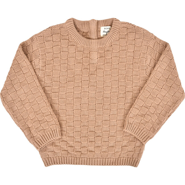 Leighton Basket Weave Sweater in Taupe