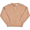 Leighton Basket Weave Sweater in Taupe - Sweaters - 1 - thumbnail