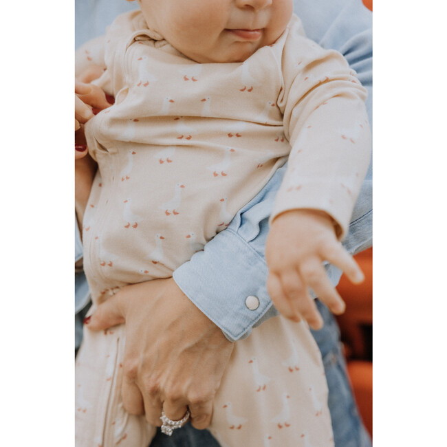 Organic Cotton + Modal Playsuit in Geese