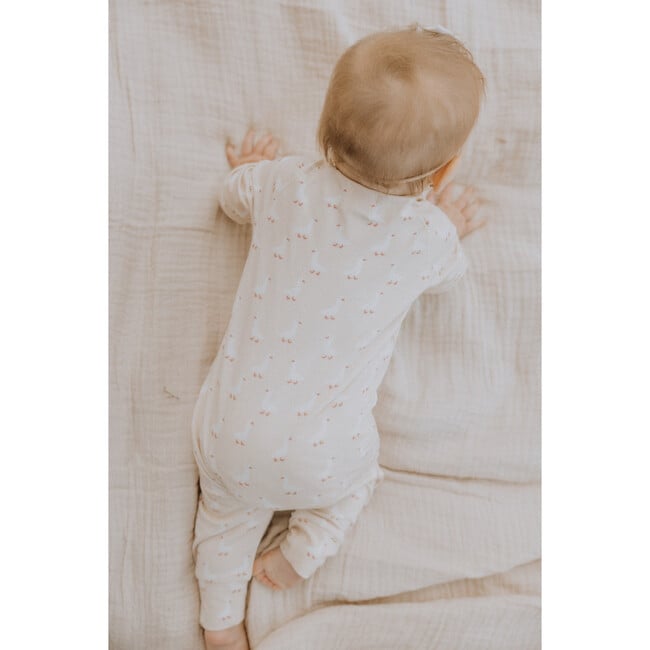 Organic Cotton + Modal Playsuit in Geese - Rompers - 4