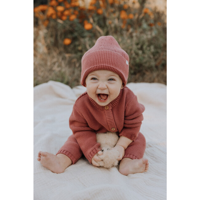 Knit Beanie in Rosewood - Hats - 4