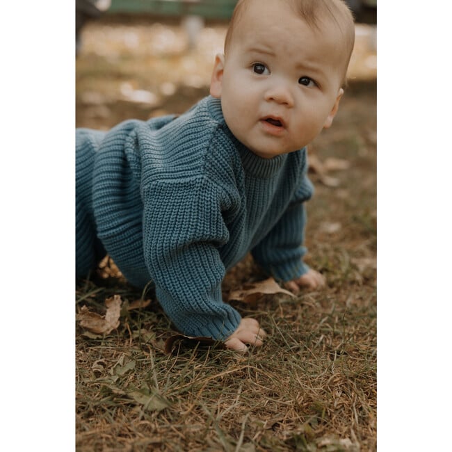 Hunter Chunky Knit Set in Bluestone - Mixed Apparel Set - 3