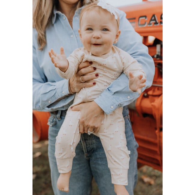 Organic Cotton + Modal Playsuit in Geese - Rompers - 6