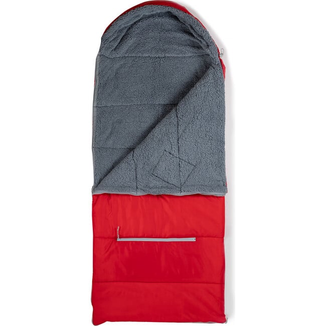 Sleep 'N' Pack Big Kids Sleeping Bag, Red/Grey - Sleepbags - 5