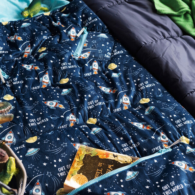 Sleep 'N' Pack Littles Sleeping Bag, Space - Sleepbags - 5