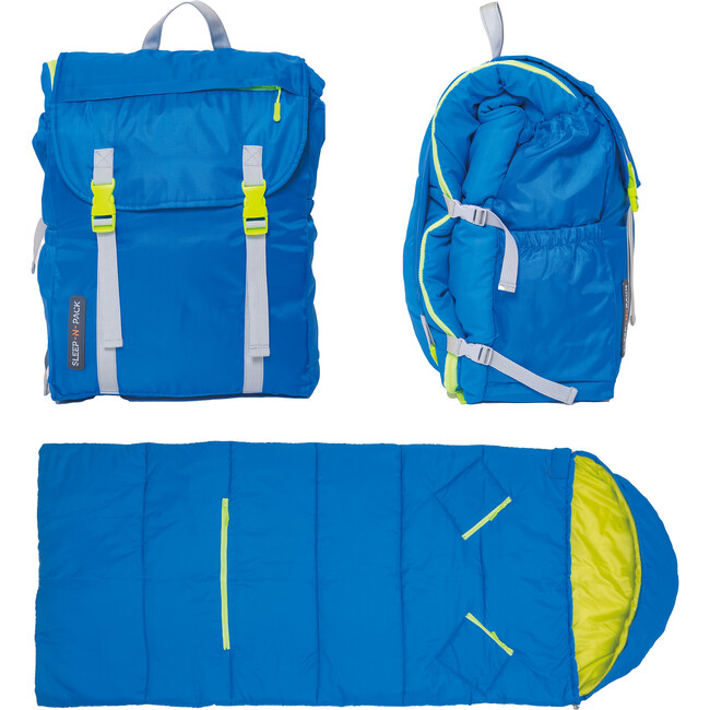 Sleep-N-Pack™ Big Kid Sleeping Bag Backpack,  Brilliant Blue