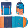 Sleep-N-Pack™ Big Kid Size Sleeping Bag Backpack ,Color Block Camp Collection: Enamel Blue, Persimmon & Navy Blue - Sleepbags - 1 - thumbnail