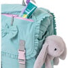 Sleep-N-Pack™ Little Kid Size Sleeping Bag Backpack,Bows & Ruffles Tanager Turquoise Corduroy - Sleepbags - 6 - thumbnail