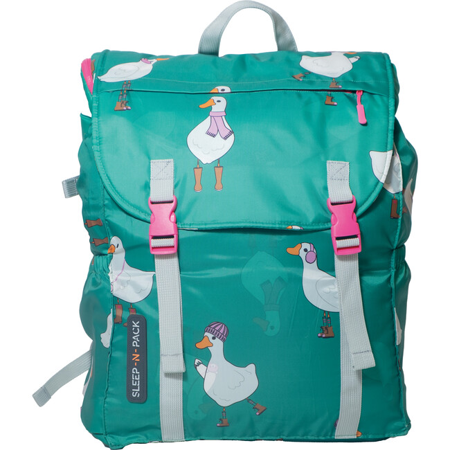 Sleep-N-Pack™ Big Kid Sleeping Bag Backpack ,Silly Ducks