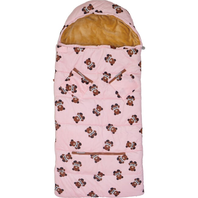 Sleep-N-Pack™ Little Kid Size Sleeping Bag Backpack, Cozy Mink Collection: Teddy Bears - Sleepbags - 4