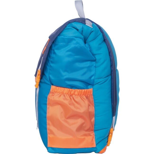 Sleep-N-Pack™ Big Kid Size Sleeping Bag Backpack ,Color Block Camp Collection: Enamel Blue, Persimmon & Navy Blue - Sleepbags - 3
