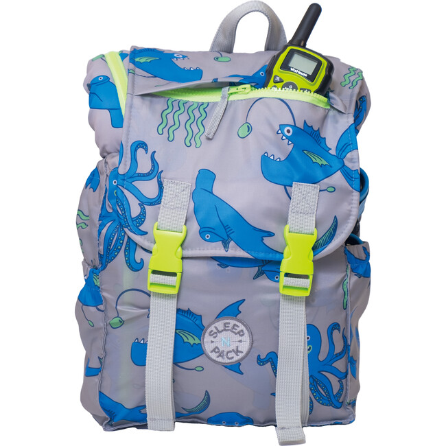 Sleep-N-Pack™ Little Kid Size Sleeping Bag Backpack, Sea Creatures - Sleepbags - 4