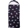 Sleep-N-Pack™ Big Kid Sleeping Bag Backpack ,Lounging Sloths in Black - Sleepbags - 4 - thumbnail